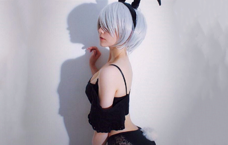 COS机械纪元2B小姐姐白丝没退颜射吃鸡